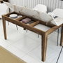Hanah Home Milan 515 Mesa de Comedor Nogal y Blanco